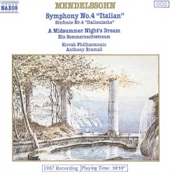 Felix Mendelssohn: Symphony no. 4 “Italian” / A Midsummer Night’s Dream