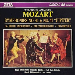 Wolfgang Amadeus Mozart: Symphonies no. 40 & no. 41 “Jupiter” / La Flûte enchantée