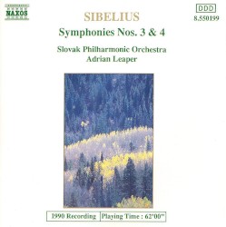 Sibelius: Symphonies nos. 3 & 4
