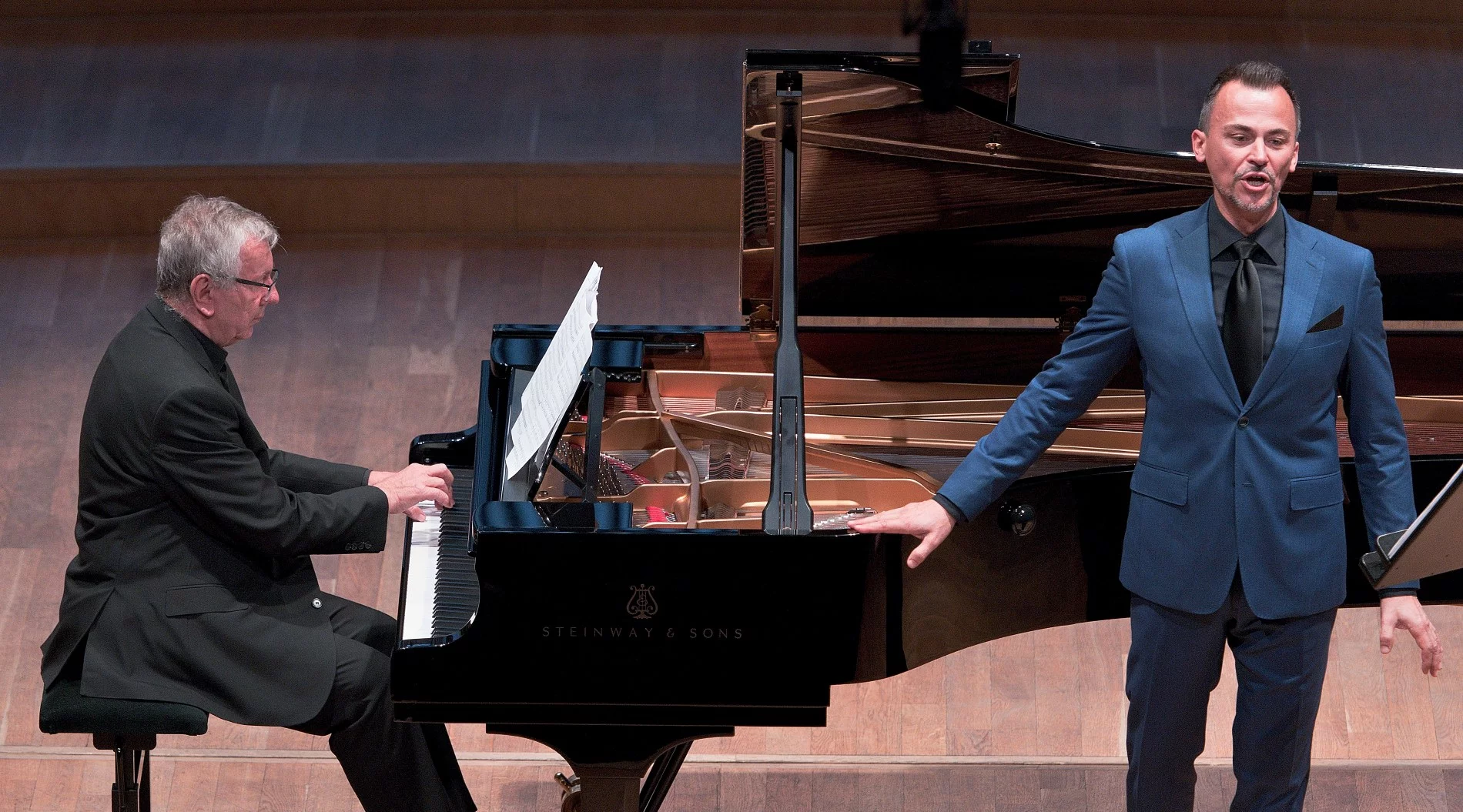 Marian Lapšanský and Štefan Kocán at Concert with Audience IV, 30 June 2020