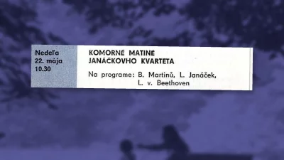 Komorné matiné Janáčkovho kvarteta