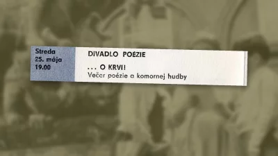 ... O krvi! Večer poézie a komornej hudby